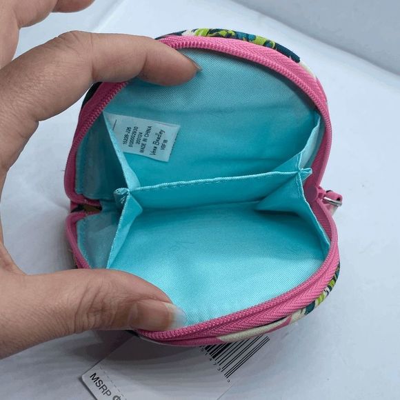 Vera Bradley NWT Tropical Paradize Small Zippered Coin Purse / Pouch - Picture 4 of 7